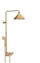 AXOR-HG-AXOR-Showers-Front-Showerpipe-mit-Thermostat-und-Kopfbrause-240-2jet-Brushed-Gold-Optic-26020250 gallery number 1